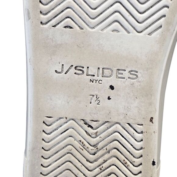 J/SLIDES Women's 7.5 Black Leather Casual Slip On Sneakers - Picture 11 of 15